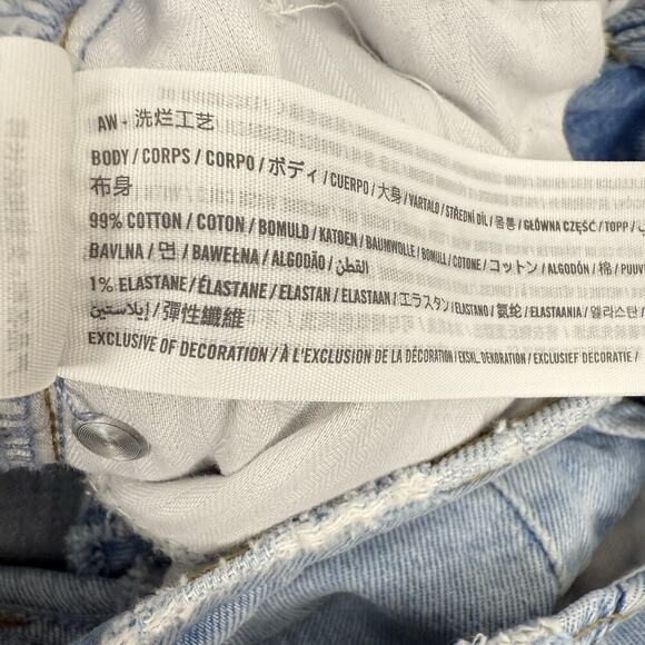 Abercrombie & Fitch Jeans 27 Curve Love 90s Straight Ultra High Rise Split Hem - Picture 10 of 16